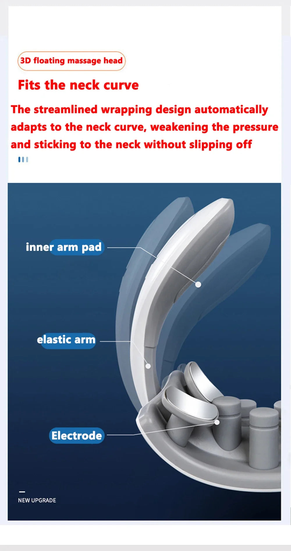 Shoulder Neck Massage Smart Back And Neck Massager Cervical Vertebra Health Care Vibrator Heating Relieve Pain Muscle