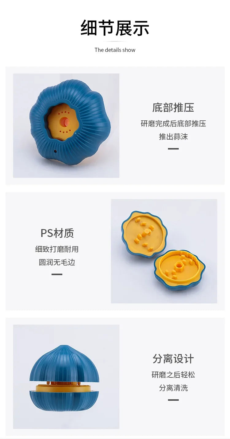 Manual Rotary Grinding Machine Garlic Sharpening Machine Crusher Kitchen Tools Manual Chili Ginger Garlic Mashing Machine