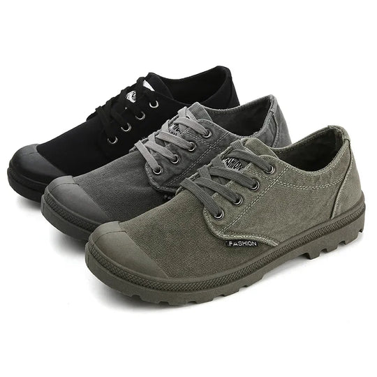 Casual Sneakers Mens Canvas Shoes Fashion Cool Street Sneaker Breathable Men's Casual Shoes Male Brand Outdoor Tooling Shoes