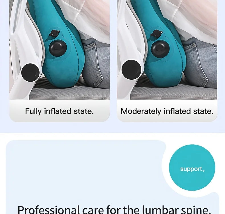 Ergonomic Inflatable Lumbar Support Pillow