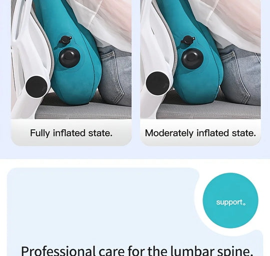 Ergonomic Inflatable Lumbar Support Pillow