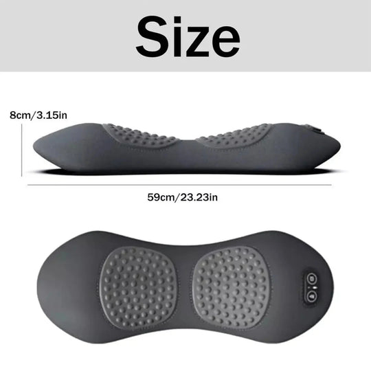 3-in-1 Back Massager with Relief Bed Sleeping Shiatsu Deep Tissue Portable Shoulder Lower Back Pain Relief Waist Massager Pillow