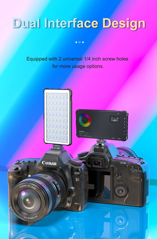 MAMEN 70° Spotlight RGB Video Light
