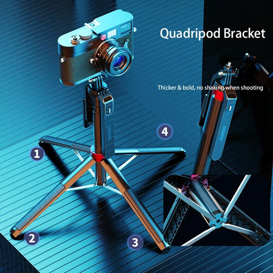 Portable Camera Tripod with Wireless Remote Control