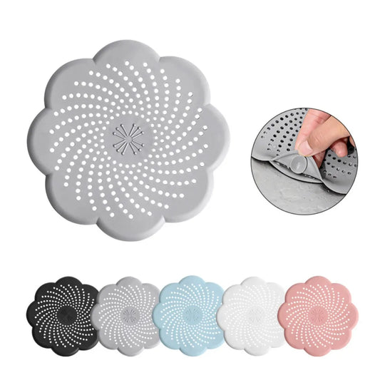 Sink Strainer Silicone Drain Cover Anti Clog Sink Filter for Kitchen Bathroom Hair Catcher Screen Universal Fit Sink Accessories