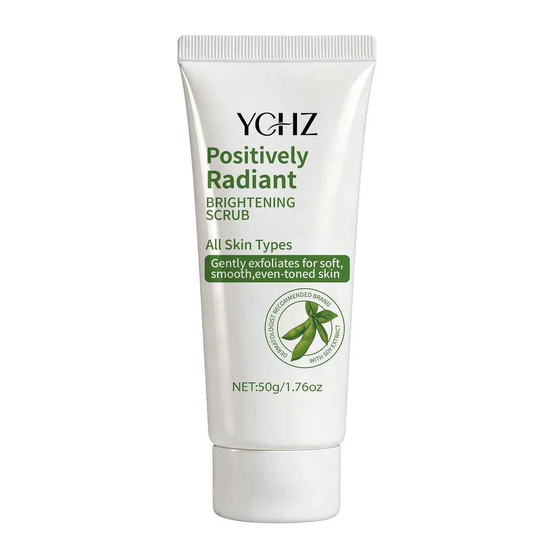 Radiant Skin Cleansing Scrub Gel, Moisturizing Formula, Rich in Soybean Extract, Helps Improve Skin Tone and Texture; Oil-Free