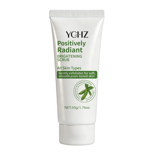 Radiant Skin Cleansing Scrub Gel, Moisturizing Formula, Rich in Soybean Extract, Helps Improve Skin Tone and Texture; Oil-Free