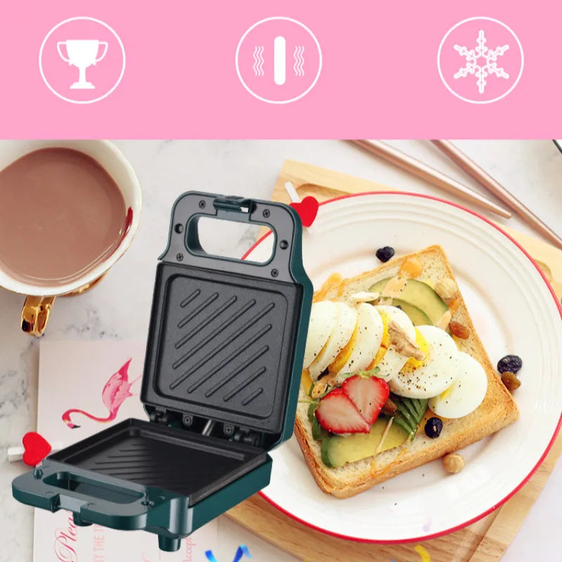 Sandwich Machine Home Kitchen Appliance Removable Non-stick Breakfast Maker Multi Cookers Toasters Electric Ovens Hot Plates