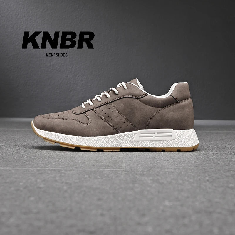 KNBR Casual Sneakers  Men Trainers Leather Comfy Shoes for Walking Hiking Jogging Sport Men Trainers Men Shoes