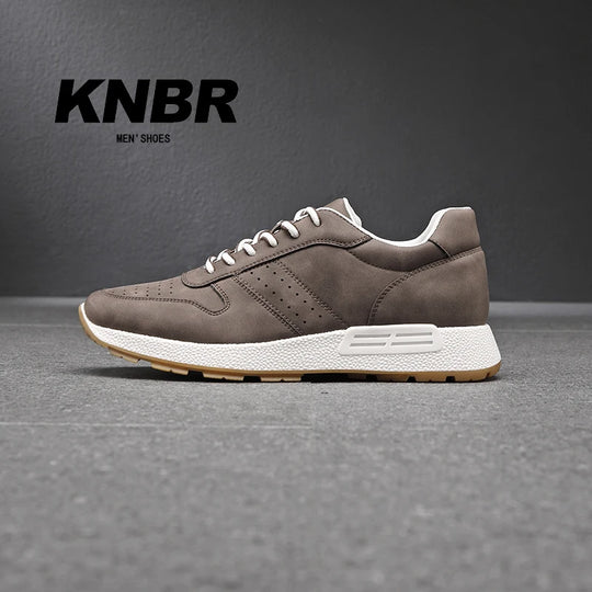 KNBR Casual Sneakers  Men Trainers Leather Comfy Shoes for Walking Hiking Jogging Sport Men Trainers Men Shoes