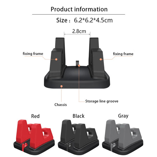 VAORLO 360 Degree Car Phone Holder Soft Silicone Anti Slip Mat Mobile Phone Mount Stands Support Car GPS Dashboard Bracket