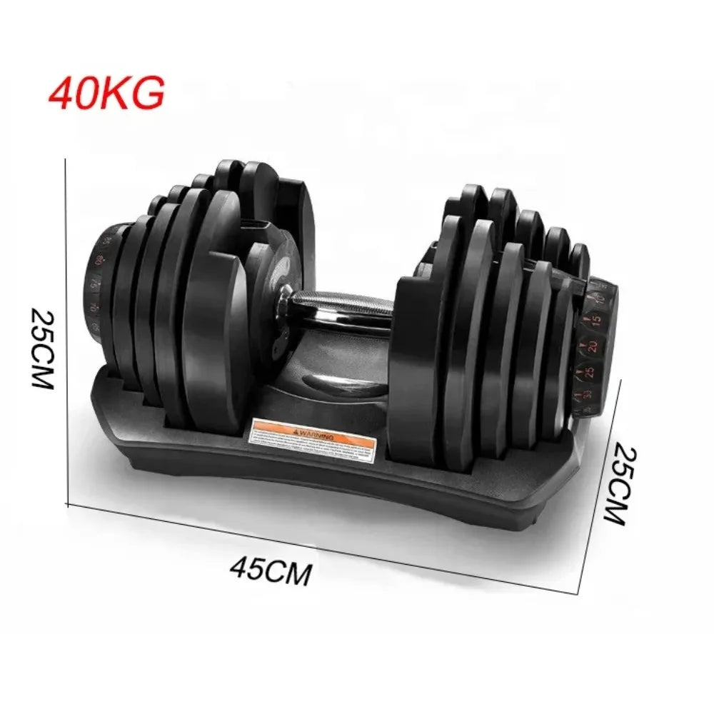 40kg / 90lbs Smart Adjustable Dumbbells for Men