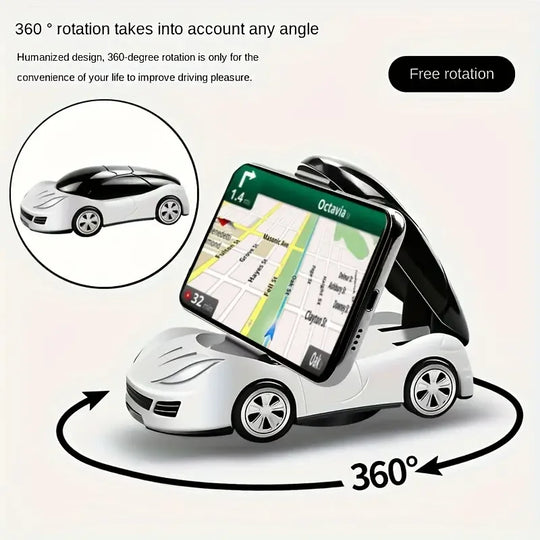 Car Model Phone Stand Bracket Foldable Car Dashboard Phone Holder 360° Rotation Universal Mobile Phone Holder Car Accessories