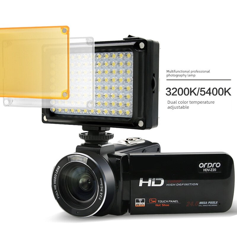 Taiwan Ouda Z20 Camera HD Digital DV Professional Camcorder Intelligent Enhanced 6-Axis Anti-Shake WiFi