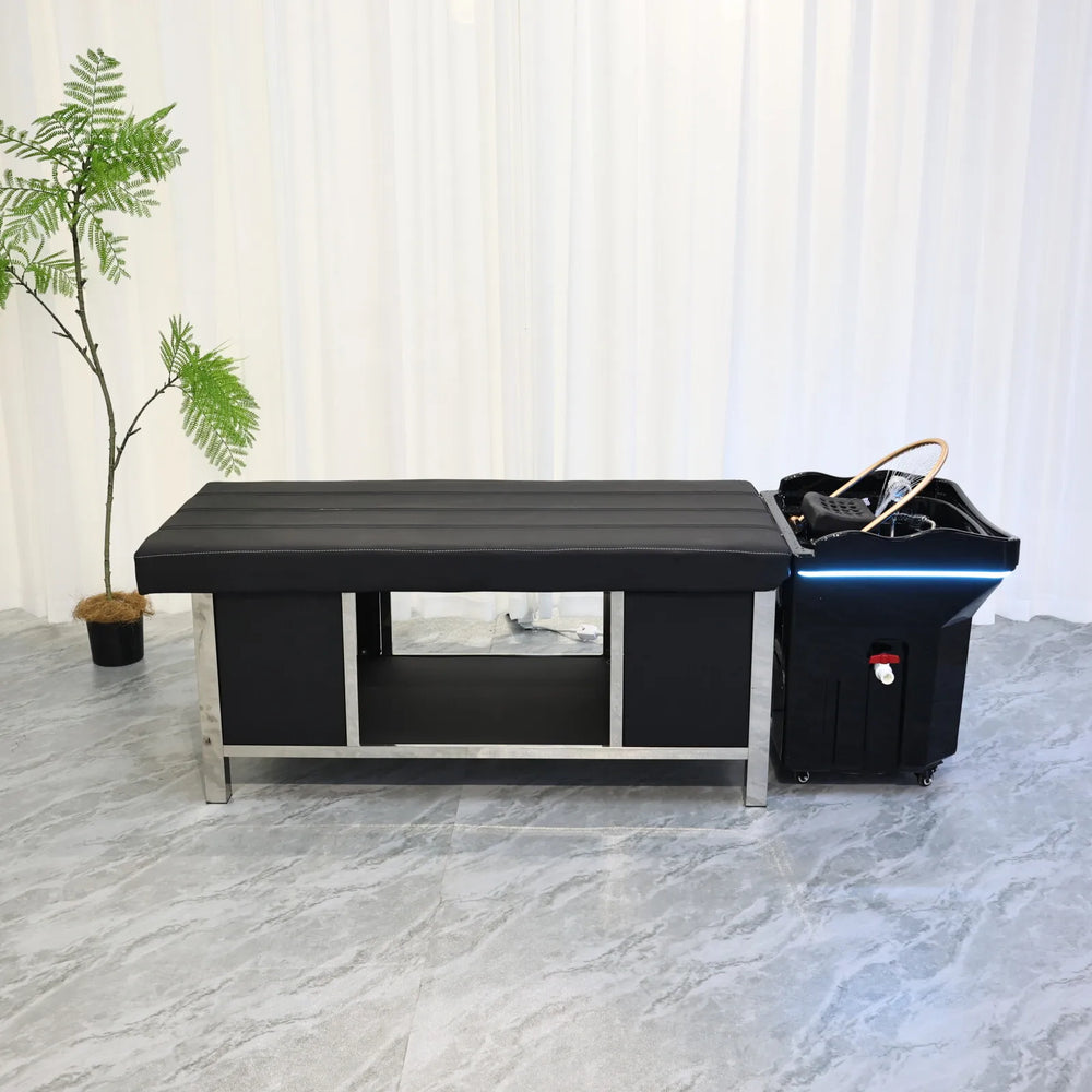 Mobile Shampoo Basin with Heatable Water Circulation