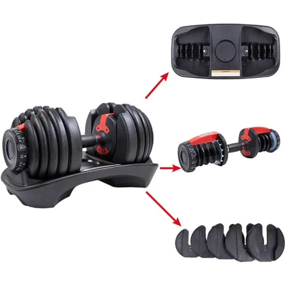 40kg / 90lbs Smart Adjustable Dumbbells for Men
