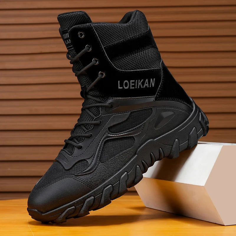 Men's Tactical Military Boots | Non-Slip High-Top Hiking Shoes