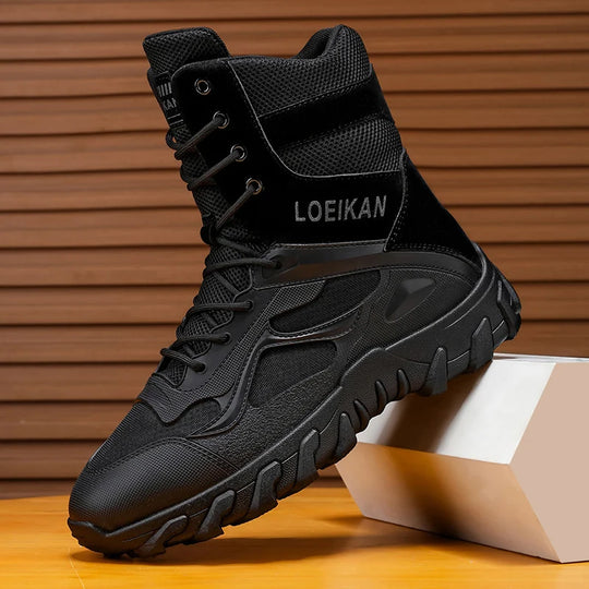Men's Tactical Military Boots | Non-Slip High-Top Hiking Shoes