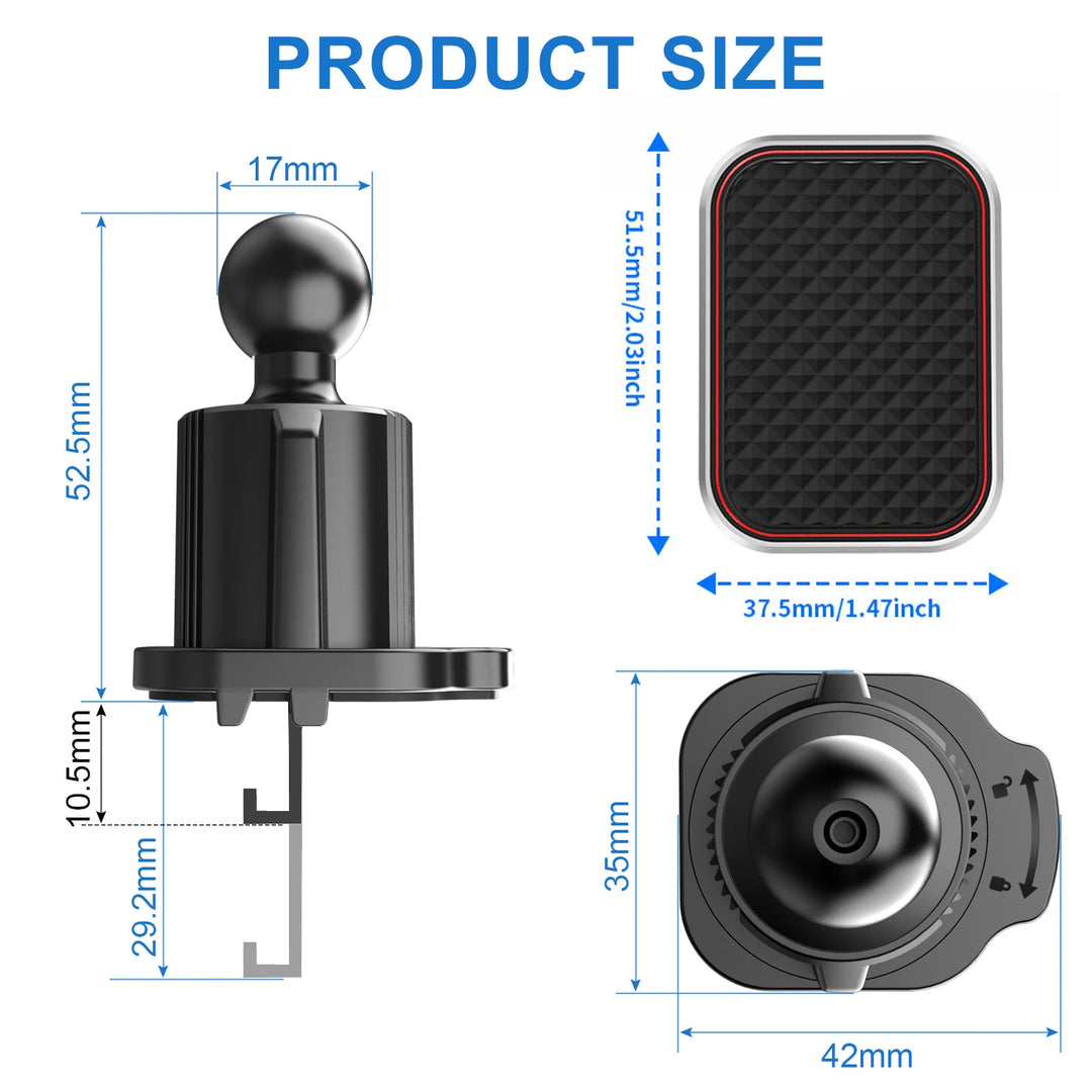 Magnetic Car Phone Holder Vent (2025 Upgrade)