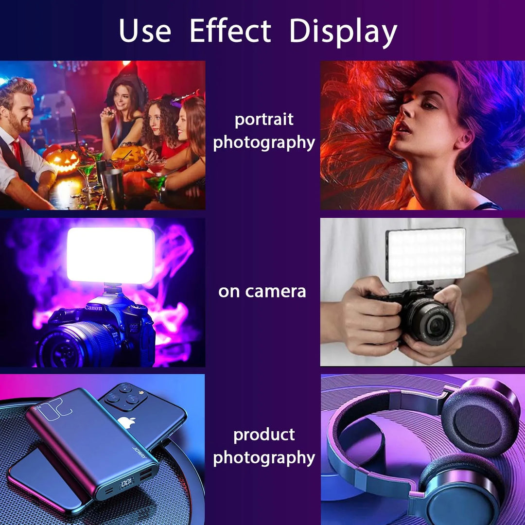 2500K-8500K Bi-Color CRI 95+ RGB LED Camera Video Light Photographic Fill Panel Pocket Lighting Full Color Lamp for YouTube Vlog