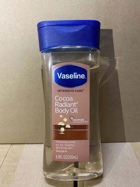 200mlVaseline Cocoa Body Luminous Oil Long-lasting Moisturizing Skin Care Oil Body Brightening Anti-drying Essence Care Product