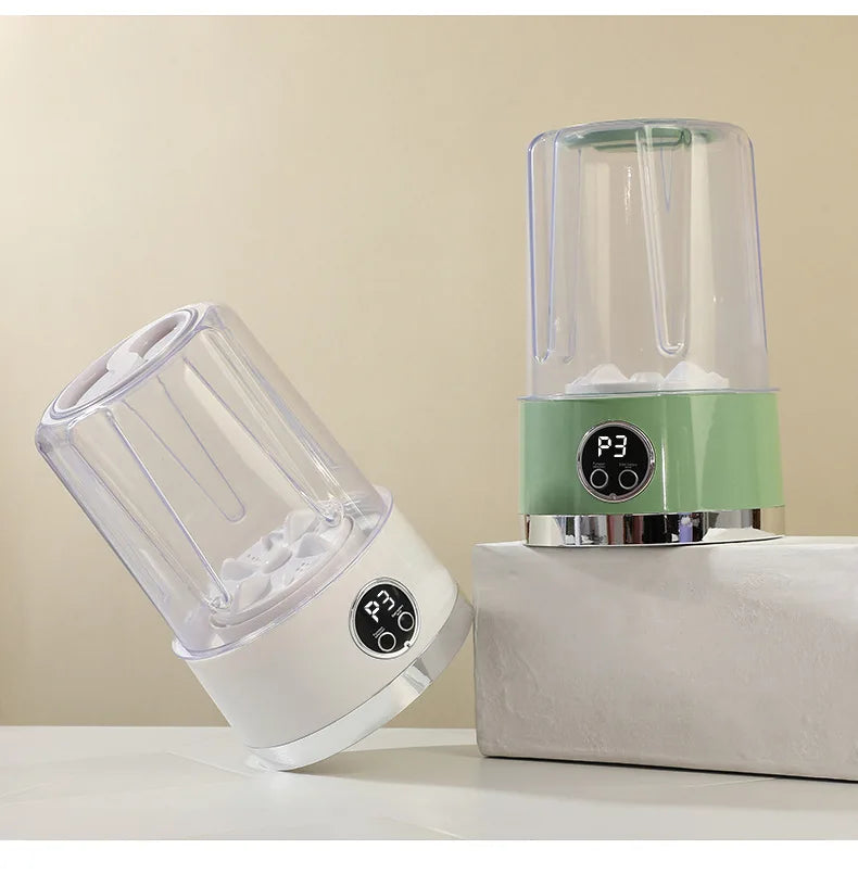 Cordless 1L Mini Washer USB Rechargeable 3000mAh 2-Speed Portable For Travel Socks Underwear Clothes Washing Cups