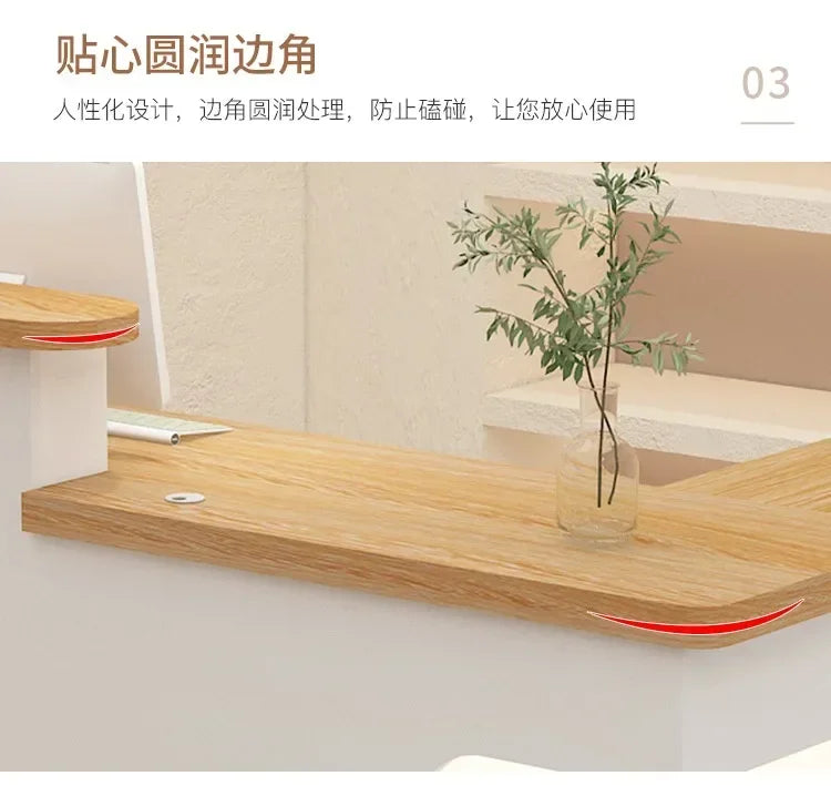 Bar Modern Reception Desk Tall Cabinet Lights Office Table Reception Desk Commercial Cashier Mostrador Garden Furniture Sets