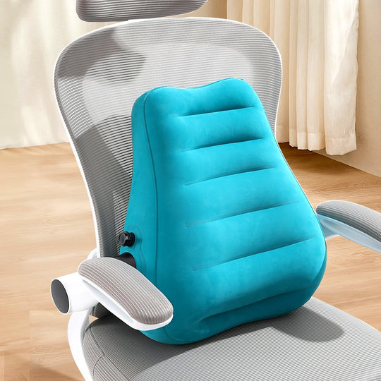 Ergonomic Inflatable Lumbar Support Pillow