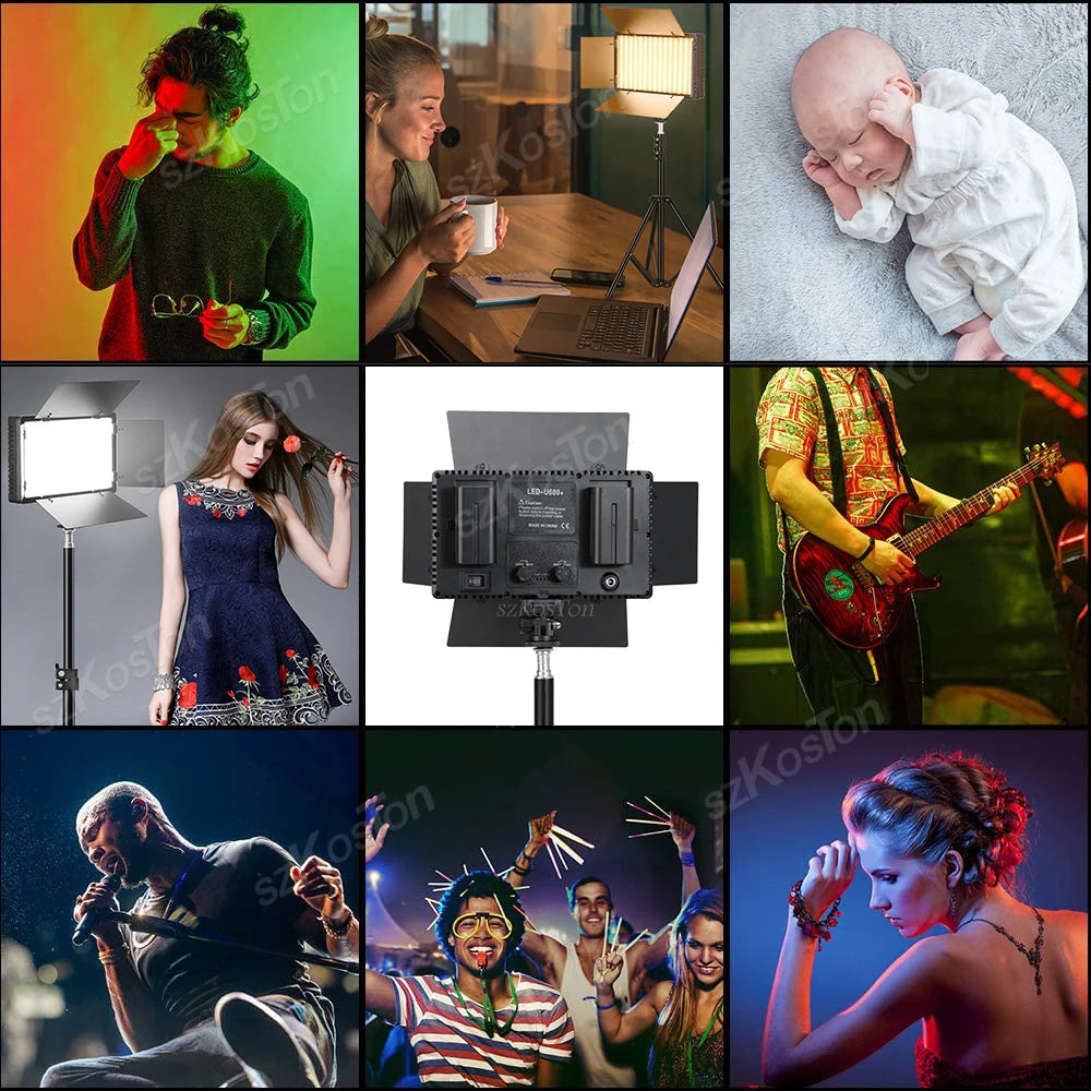 U600 RGB LED Photo Studio Light