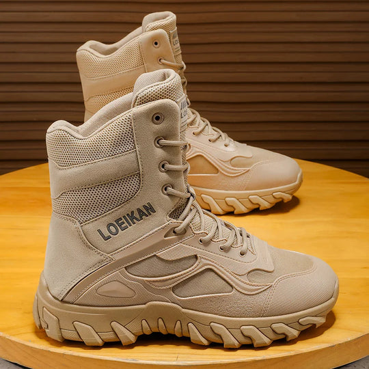 Men's Tactical Military Boots | Non-Slip High-Top Hiking Shoes