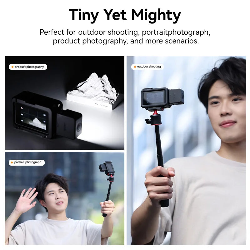 Ulanzi LM18 Led Video Fill Light IPX5 Waterproof  Magnetic 5600K for DJI Osmo Action 5/4/3 & Pocket 3 Action Camera Accessories