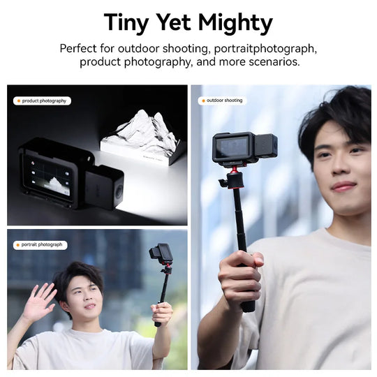 Ulanzi LM18 Led Video Fill Light IPX5 Waterproof  Magnetic 5600K for DJI Osmo Action 5/4/3 & Pocket 3 Action Camera Accessories