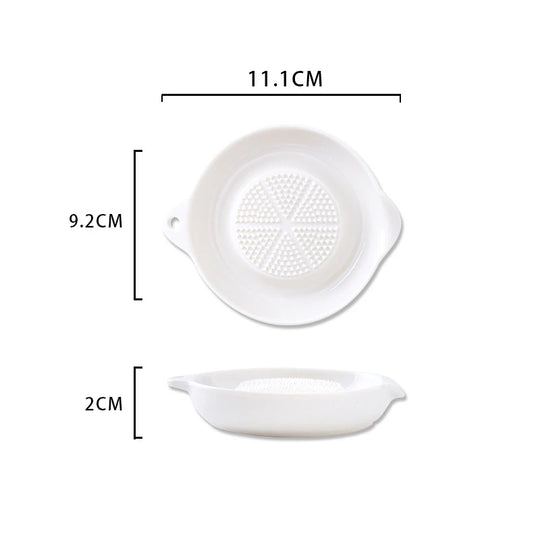 White Ceramic Ginger & Garlic Grater