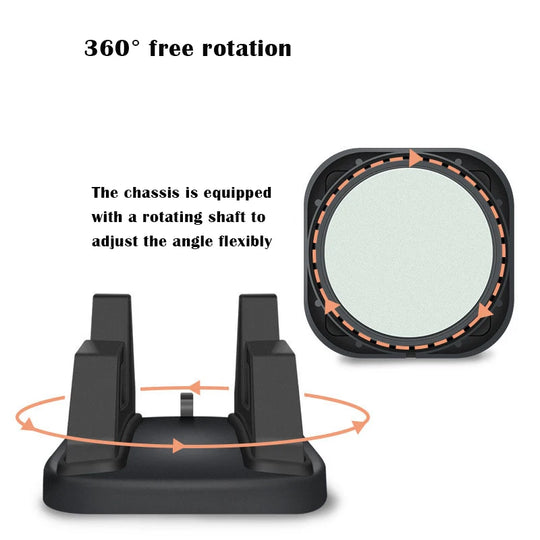 VAORLO 360 Degree Car Phone Holder Soft Silicone Anti Slip Mat Mobile Phone Mount Stands Support Car GPS Dashboard Bracket