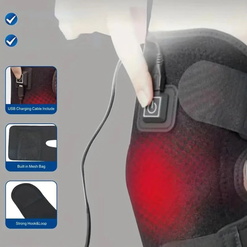 Electric knee heating pad