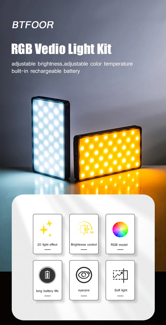LED RGB Camera Light