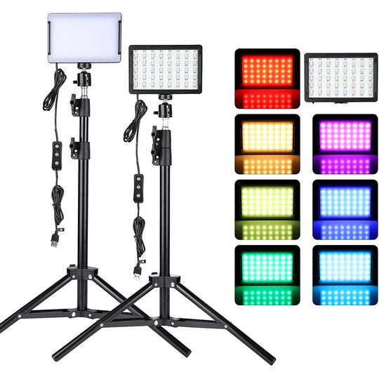 LED Video Light Camera Photography Lighting Kit