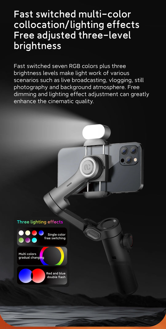 AOCHUAN RGB Magnetic Fill Light for Gimbal
