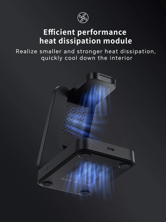Foldable 3 In 1 Magnetic Wireless Charger Stand For Magsafe iPhone 16 15 14 13 12 iWatch 6 7 8 Airpods Pro Fast Charging Station