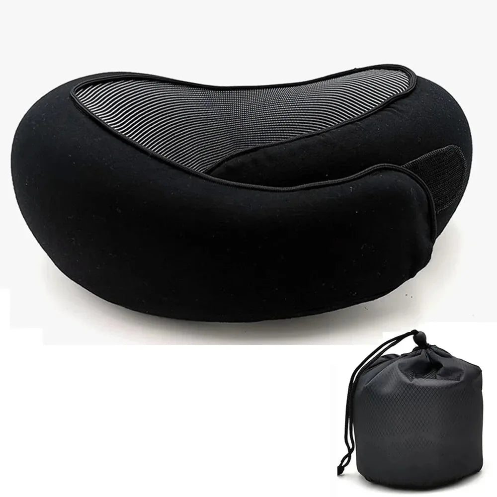 Portable Adjustable Memory Foam Travel Neck Pillow