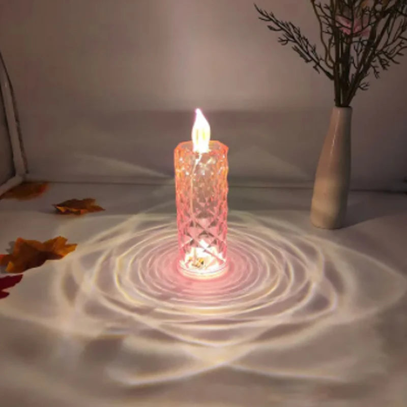 LED Flameless LED Candle Lamp Battery Powered Ambient Lamp For Home Parties, Weddings and St. Bedroom Decor Night Lights