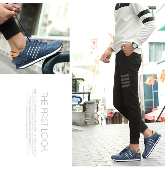 Sneakers Men Casual Shoes Light Suede 2023 New Classic Men Running shoes Outdoor Breathable Mesh Jogging Sport Shoes