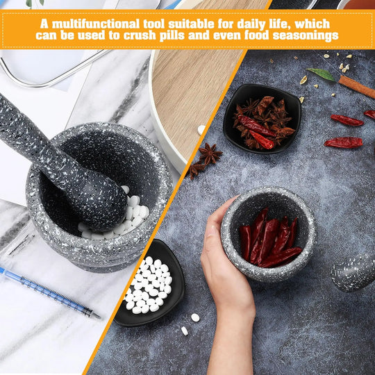 Mini Garlic Press & Mortar Grinder