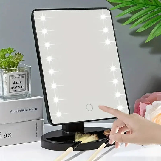 16 LED Desktop Makeup Mirror with Night Light