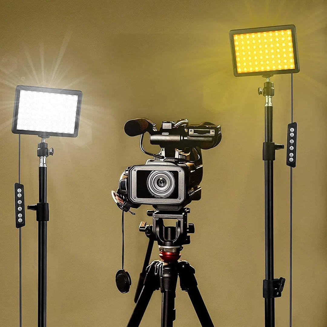 LED Video Light Camera Photography Lighting Kit