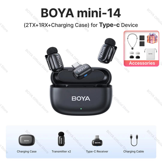 BOYA Mini Wireless Lavalier Microphone
