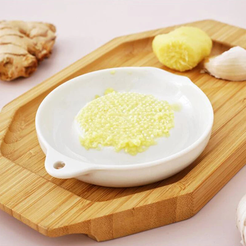 White Ceramic Ginger & Garlic Grater
