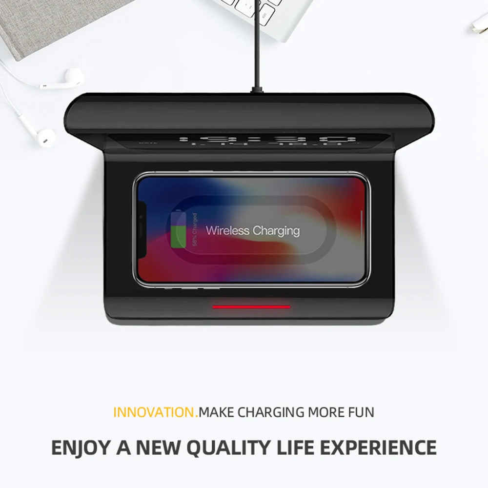Wireless Charger Alarm Clock