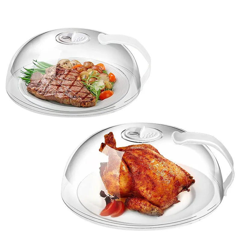 Large Microwave Splatter Cover BPA Free Microwave Oven Plate Food Cover Guard Lid with Adjustable Steam Vents Dishwasher Safe