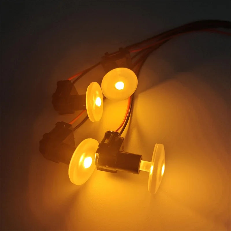 LED Ambient Light Transparent Lamp Body Circular Car Inner Bowl Light Door Handle Lights Handrail Lights Decorative Lamp